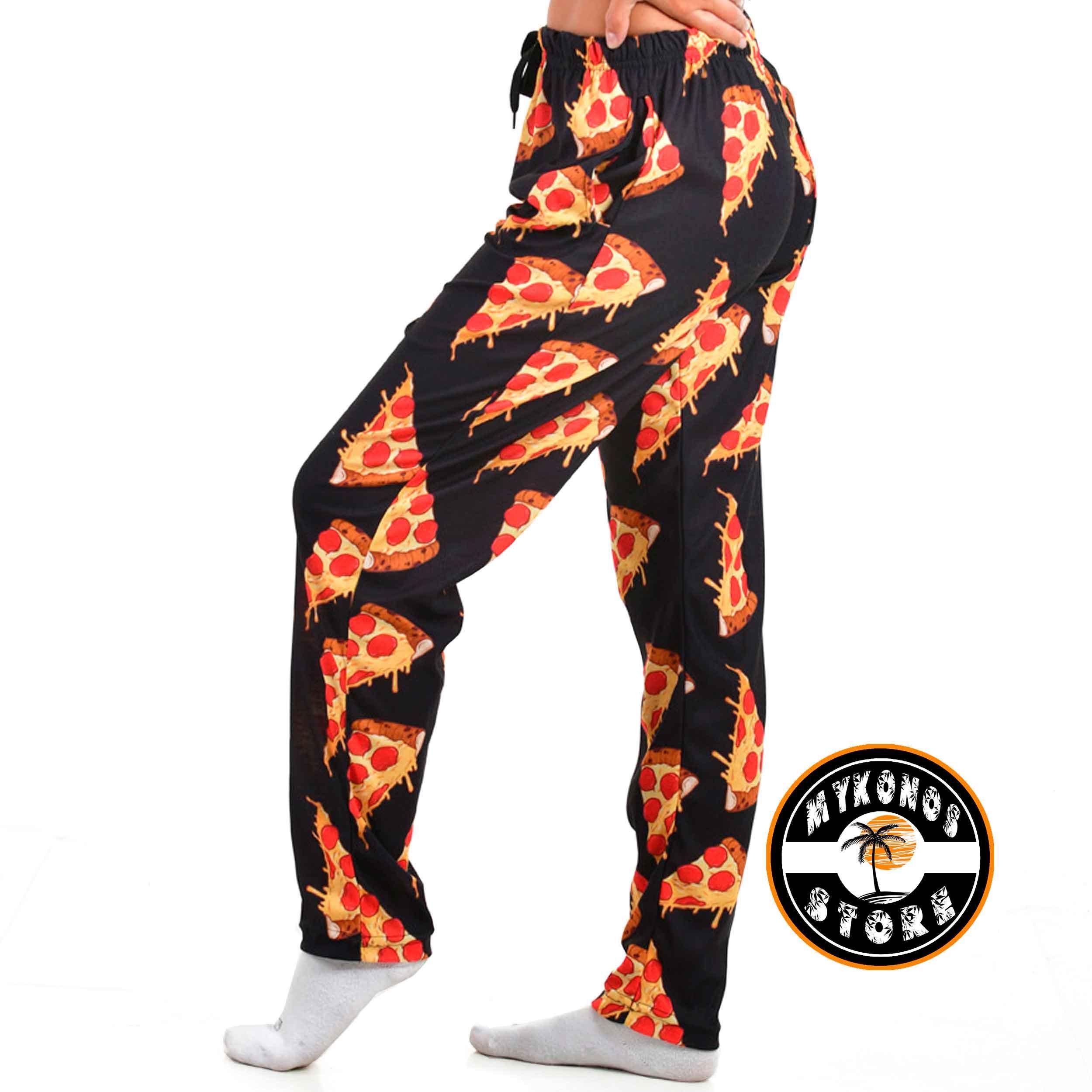 Conjunto Pantalon y Remera Negra Pizza Unisex - Mayorista Store Mykonos