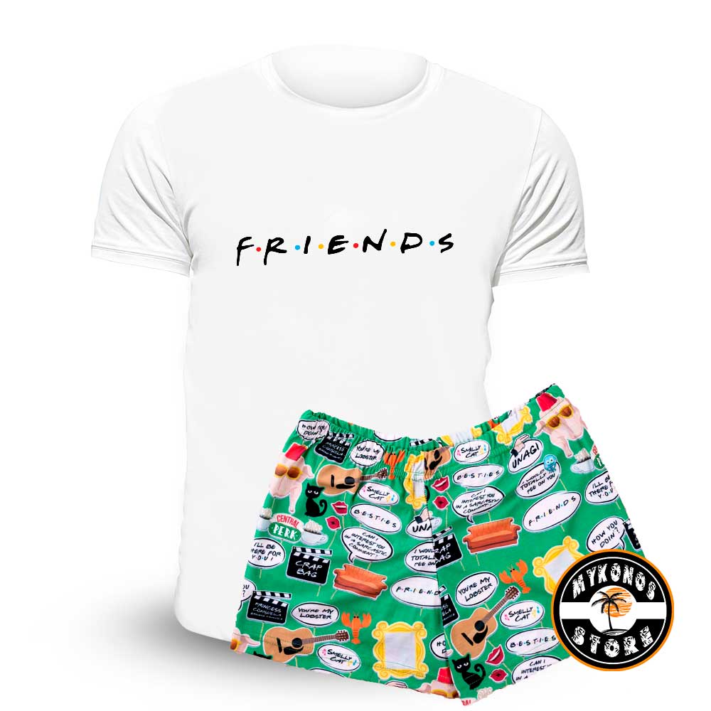 Pijama Corto Friend Unisex