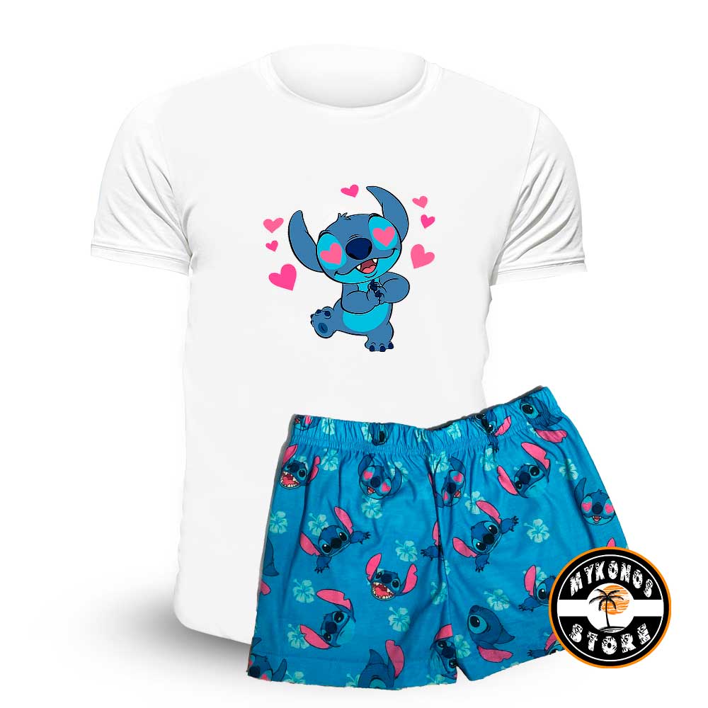 Pijama Corto Stitch Unisex