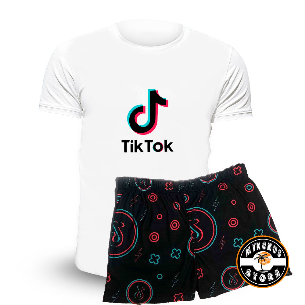 Pijama Corto Tik Tok Unisex ~ Kids